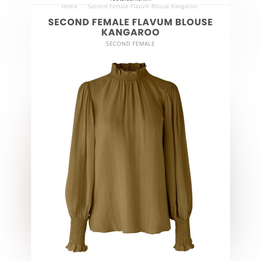 Elegant Cream Ruffled Long Sleeve Blouse